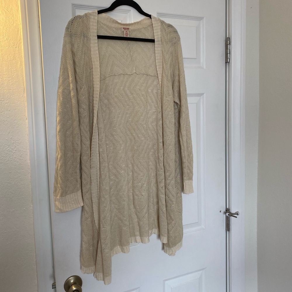 Plus size cream color sweater